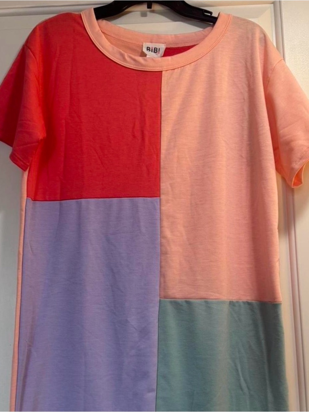 BiBi Color Block T-Shirt Dress